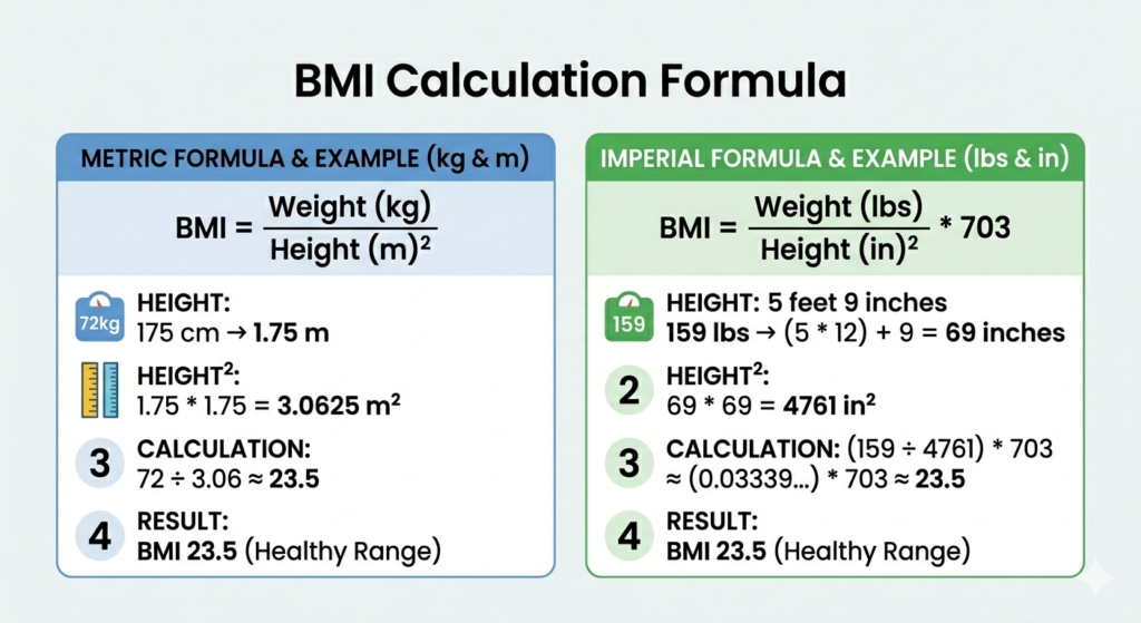 BMI-formula-calculation-example-in metric-kilograms-and-centimetres
